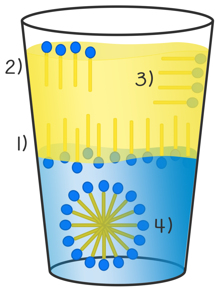 micelle; tensioattivi; emulsionanti; tensione interfacciale;